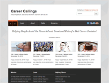 Tablet Screenshot of careercallings.net